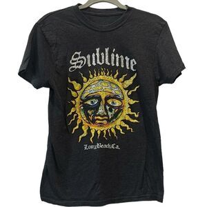 Sublime Long Beach Sun Mushroom Head Logo T-Shirt Womens Medium Band Tee​​
